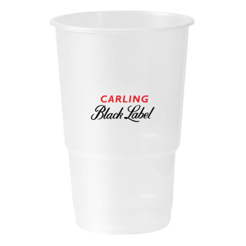 Black Label 340ml Plastic Cup
