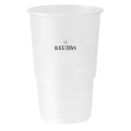 Black Crown 500ml Plastic Cup
